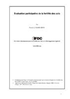 Evaluation participative de la fertilité des sols