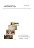 POLITIQUE NATIONALE DE DÉVELOPPEMENT DURABLE DE L’AGRICULTURE IRRIGUÉE : Document de synthèse
